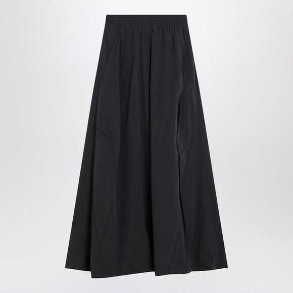 BALENCIAGA Gathered Waist Maxi Skirt Women BLACK Skirts